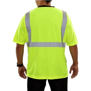 Camiseta de Seguridad Reflectante Fluorescente Amarilla de Alta Visibilidad, Impermeable, para Trabajo Industrial y de Construcción, a Precio Económico - Product Image 6