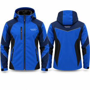 Unisex Hooded Softshell <b>Jacket</b> Stand Front <b>Grey</b> Windproof <b>Waterproof</b> Breathable Zipper Closure Casual Winter Embroidery - Product Image 1