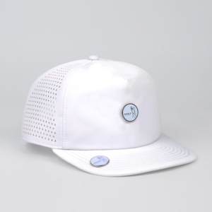 White Mesh Trucker <b>Cap</b> With Golf Logo Button Front Panel Adjustable Back Unisex Spring <b>Summer</b> Casual 6-Panel Hat - Product Image 4
