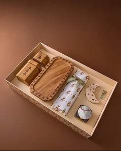 Juego de Mubkhar Árabe Hecho a Mano en India, Caja de Madera Ecológica, Porta Incienso Religioso, Quemador de Bakhoor, Diseño de Moda - Product Image 2