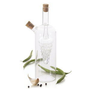 Excelsa Oil And Vinegar Bottle Soffio <b>Glass</b> 25 Cl Transparent - Product Image 2