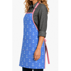 Premium Luxury Cotton Printed Kitchen Apron For <b>Cooking</b> Chef Bib Apron Reusable Custom Wholesale in India - Product Image 3