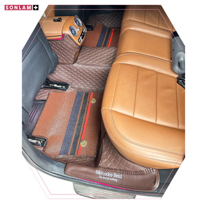Vente en gros ODM Tapis de voiture en cuir nappa lisse Accessoires de luxe pour voitures Tapis de sol de voiture personnalisés Mercedes Benz Classe E Ensemble complet - Product Image 3