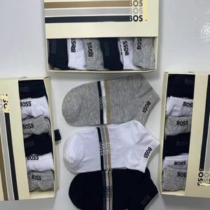 Chaussettes en coton jacquard unisexe de haute qualité, vente en gros, vêtements de sport décontractés, lot de surplus, surplus de production, pour hommes et femmes, FOB 0,50-0,80 $ - Product Image 2