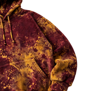 Sudadera con capucha tie-dye para hombre, con bolsillo canguro, cuello con capucha, mangas largas, estilo urbano, 100% algodón, oversize, al por mayor - Product Image 4