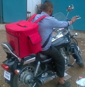 2026 Wholesale FIBRECRAFTS INDIA <b>MODEL</b> <b>D</b> Indian Top Open Delivery Box for Motorcycles Waterproof Fiberglass Insulated 50L Tail - Product Image 1