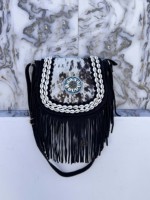 Tas Selempang Kulit Sapi Asli Custom Grosir, Tas Kulit Bergaya Bohemian, Tas Gypsy Vintage Bergaya