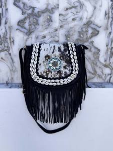 Sacs à main en cuir véritable avec franges, personnalisés en gros, sacs bandoulière élégants en cuir, sacs bohèmes, sacs vintage élégants style gypsy - Product Image 5