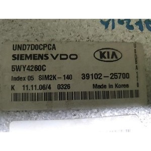 Unidad de Control del Motor Carens II 2006-2010 Usada ORIGINAL 3910225700 - Product Image 5