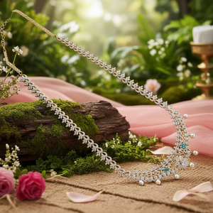 18K Gold Plated VVS1 Natural Diamond Heart Necklace Classic Wedding Jewelry - Product Image 2