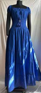 Beautiful Women Midi <b>Dress</b> with Flowy Fit Cotton Cambric Dyed Peasant Neck Buy Direct From Supplier - Product Image 4