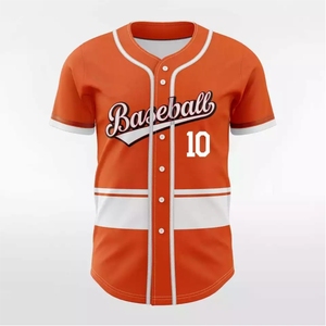 Maillot de baseball personnalisé sublimé professionnel, entièrement boutonné, équipement d'équipe, respirant, séchage rapide, pour l'Europe - Product Image 2