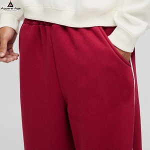 Pantalones Deportivos Holgados Grises de Algodón 100% Transpirables para Hombre, Cintura Media, Cierre con Cordón, Estilo Casual - Product Image 2
