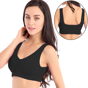 Soutien-gorge de sport sans fil push-up pour femmes, avec coussinets amovibles, idéal pour la course, la gym, le yoga et le sommeil - Product Image 2