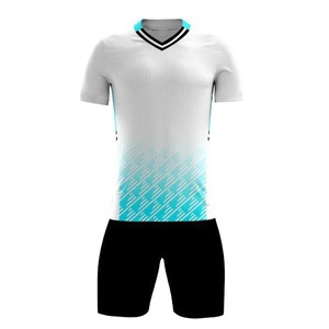 Kit de equipo de fútbol totalmente personalizado de estilo profesional, uniforme de fútbol Unisex antisudor, Conjunto de camiseta y pantalones cortos de fútbol Unisex transpirable - Product Image 3