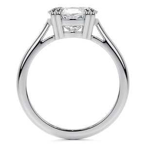 East To West Oval Cut VVS1 Moissanite <b>Ring</b> Double Claw Prong Engagement <b>Ring</b> 10K Solid White Gold Wedding <b>Statement</b> <b>Ring</b> For Her - Product Image 6