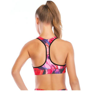 Sujetador deportivo transpirable de encaje con soporte alto y diseño cruzado frontal para mujer de talla grande, con hebilla lateral ajustable, sin aros, cómodo para yoga - Product Image 5