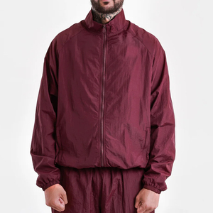 Ensemble de survêtements légers en nylon imprimé pour hommes, veste de jogging, pantalon de jogging, vêtements de sport respirants pour la course à pied, poche zippée - Product Image 5