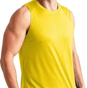 ผู้ผลิตเสื้อกล้ามออกกำลังกายแบบสั่งทำพิเศษ พิมพ์ลายได้ตามต้องการ เสื้อกล้ามวิ่ง เสื้อกีฬา เสื้อผ้าฝ้ายสำหรับออกกำลังกาย เสื้อกล้ามผู้ชาย - Product Image 1