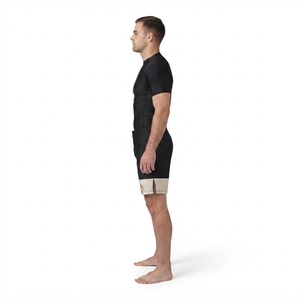 Customized Black&Gold Team Spandex MMA <b>Grappling</b> <b>Shorts</b> for Men-Sublimated Activewear - Product Image 3