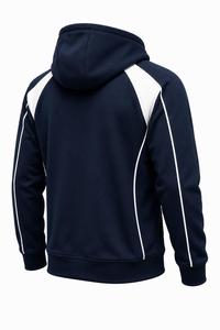 Sweat-shirt à capuche zippé pour homme, poche, 100% coton molletonné 280g, coupe classique, streetwear décontracté, écologique, séchage rapide, hiver, ODM - Product Image 6