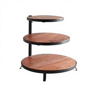 Présentoir à gâteaux à trois niveaux en bois, le plus tendance, résistant au four, écologique, pour mariage, cupcakes, pâtisseries, chocolats - Product Image 4