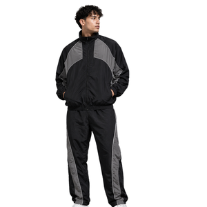 Lightweight <b>Men</b> Nylon Tracksuit Waterproof Sports <b>Jacket</b> and Pants Set OEM ODM Wholesale Custom Clothing Factory - Product Image 1