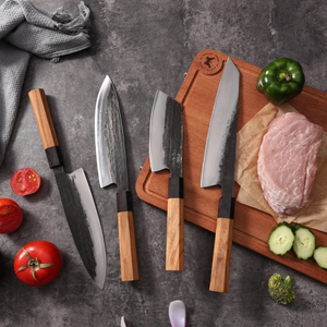 Cuchillos LEGACY BLADES, Cuchillo de Cocina Japonés Hecho a Mano con Alto Contenido de Carbono, Mango de Madera, Apto para Lavavajillas, Ambidiestro, para Restaurantes - Product Image 4