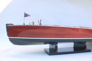 Maqueta de Velero de Madera Hecha a Mano CHRIS CRAFT, Decoración de Mesa Independiente con Temática Oceánica, Coleccionable de Arte Antiguo Personalizado - Product Image 6