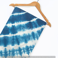 Tissu en coton biologique multicolore Tie Dye écologique léger fait à la main 90gsm pour rideaux pour femmes filles