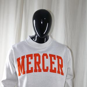 Sweat-shirt à col montant gris cendré MERCER, 100% ORANGE, broderie appliquée, col large, URBAN PRODUCTIONS - Product Image 2