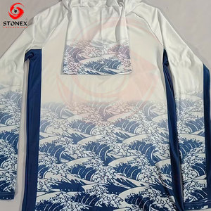 เสื้อฮู้ดตกปลา UPF 50 สำหรับกิจกรรมกลางแจ้ง ระบายอากาศ แห้งเร็ว ป้องกันเหงื่อ ประสิทธิภาพสูง ปรับแต่งได้ ขายส่ง - Product Image 2