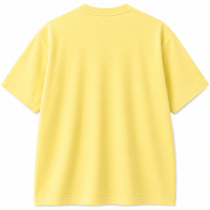เสื้อยืดแขนสั้นผู้ชาย WARPRO ผ้าถัก น้ำหนัก 140 กรัม สีเหลือง คอกลม ทรงปกติ 100% โพลีเอสเตอร์ สปอร์ต ระบายอากาศได้ดี สีพื้น - Product Image 2