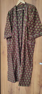 Robe de nuit pour femmes à imprimé floral géométrique multicolore - Product Image 4