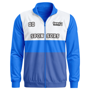 Veste de survêtement en polyester avec logo personnalisé par transfert thermique par sublimation, fermeture éclair intégrale, nom d'équipe personnalisé, sponsor, OEM ODM - Product Image 6