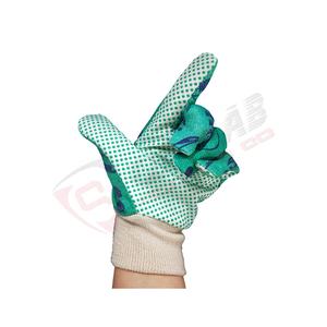 Venta al por mayor de guantes de punto de algodón baratos protectores punteados para guantes de trabajo otoño estampado de flores guantes cálidos de invierno para mujer - Product Image 6