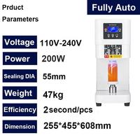 Máquina Selladora Automática Comercial KEI FU-HF-F55pro (Blanca) con Control Táctil Digital Inteligente, Sellado en 2-3 Segundos por Lata, Multimaterial