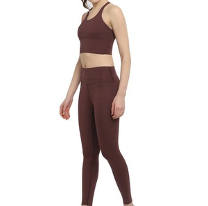 Ensemble de yoga sans couture pour femme : soutien-gorge de sport et legging, tenue de gym à séchage rapide, vêtements de sport effet seconde peau, tenue de fitness respirante - Product Image 1