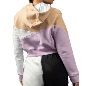 Sweat-shirt à capuche oversize pour femme PENTO INDUSTRY, couleur unie, épaules tombantes, manches longues, en molleton de coton anti-boulochage, avec poches - Product Image 3