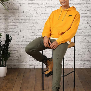 Oversized Men's 100% Cotton Solid Hoodies-High Quality Winter Street Wear Customizable Design Top Selling - Product Image 5