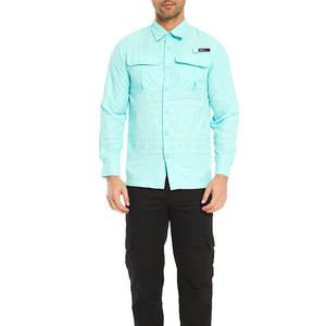 Chemises pour hommes, chemises de travail, chemises formelles de bureau, chemises décontractées à double poche, chemises en coton, col rabattu, coupe ample, couleur unie, manches longues - Product Image 6