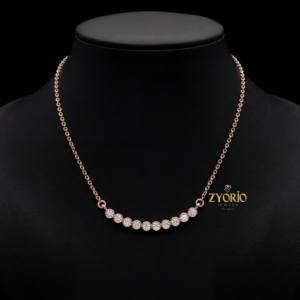 Collar con Colgante de Diamante Dorado con Símbolo de Eternidad de Zyorio Jewels para Mujer, Regalo de Lujo para Compromiso y Aniversario, Chapado en Oro - Product Image 6