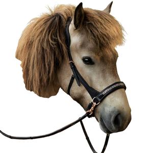 Brida de caballo islandesa duradera de estilo internacional, cuero cómodo azul claro con diseño apto para caballos - Product Image 6