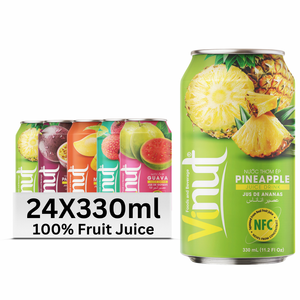 Pineapple Juice Drink Real Juice Chilled No Added Sugar 330ml Aluminum Can VINUT OEM ODM Private Label Wholesale <b>Beverage</b> - Product Image 3