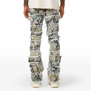 กางเกงยีนส์ลำลองผู้ชายแบบใหม่ล่าสุด ปิดด้วยกระดุม คุณภาพสูง ออกแบบสีและขนาดได้ตามต้องการ ขายส่ง เหมาะสำหรับใส่กลางแจ้ง - Product Image 2