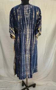 Nuevo Vestido Maxi Kaftan Oversize Tie Dye para Mujer, Estilo Holgado para Vacaciones con Silueta Fluida y Cómodo Kaftan Azul - Product Image 2