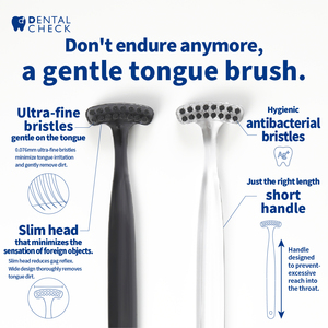 Cepillo de Lengua Extra Suave DentalCheck, Hecho en Japón, Nailon Antibacteriano, Menos Reflejo de Asfixia, Tamaño Regular, Cuidado Bucal, Recomendado por Dentistas - Product Image 6
