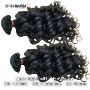 Nouveau traitement à la vapeur 100% vierge Remy Extensions de cheveux humains indonésien naturel cheveux bouclés cuticule alignée nouvelle-zélande source - Product Image 2