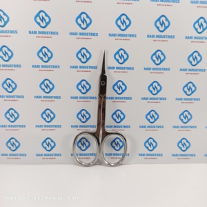 Tijeras Profesionales para Cutículas HABI INDUSTRIES, Hoja Curva de Acero Inoxidable, para Diestros, Duraderas, para Belleza - Product Image 3