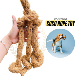 Cuerda de cáscara de Coco, cuerda de fibra de coco Natural, juguete para masticar perros, cuerda de bola Natural vegana, tratamiento de entrenamiento para el cuidado Dental para todos los tamaños de perros - Product Image 5